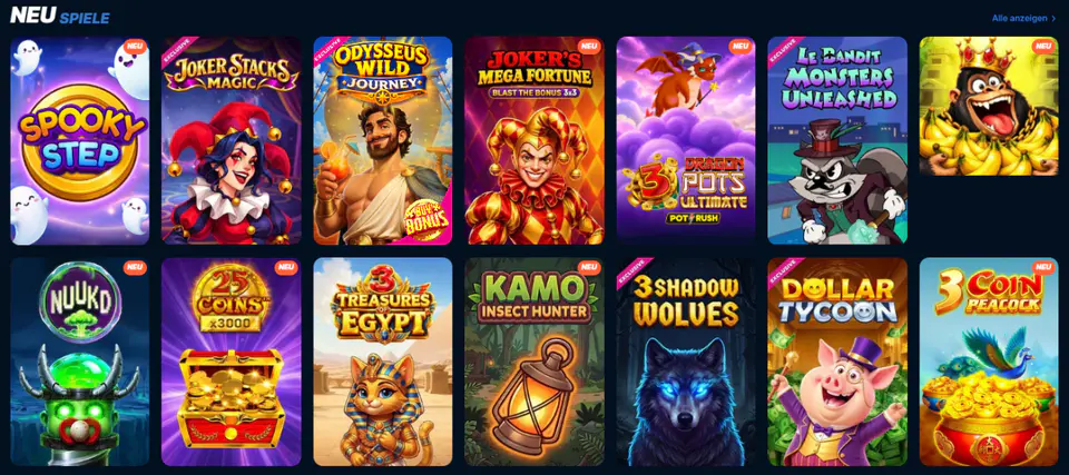 Neue Spielautomaten im Playzilla Casino mit aktuellen Slot-Neuheiten